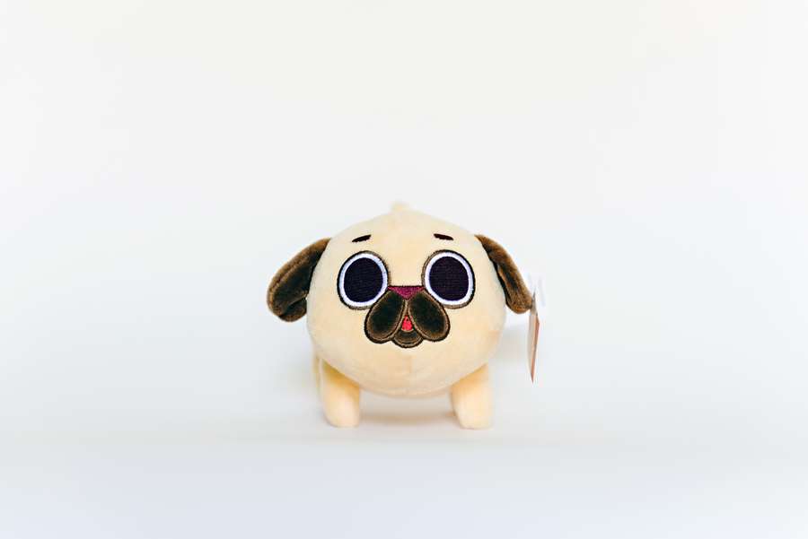 Pug Dog Plush Toy - front
