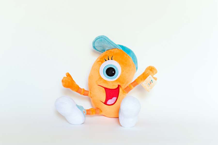 Kidney Shaped Custom Plush Toy - front