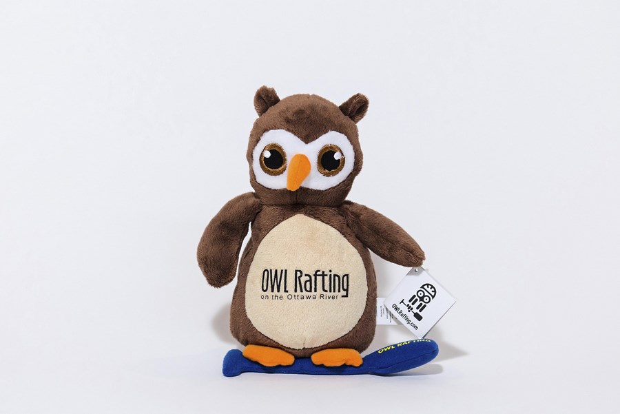 Branded Custom Plush Owl Toy - Owl Rafting