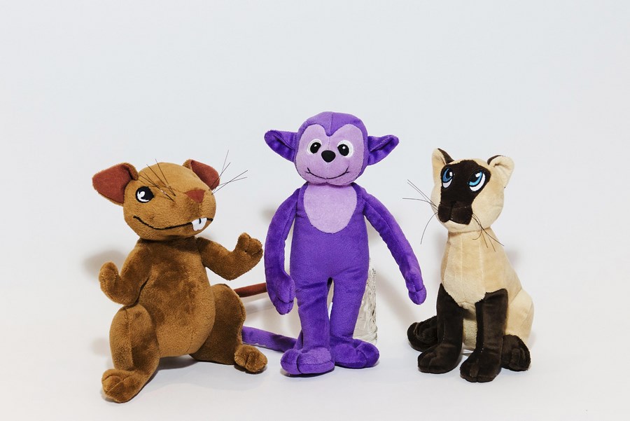 Custom Plush Toy Characters for Book Promotion - Leo, Harry, Duchess