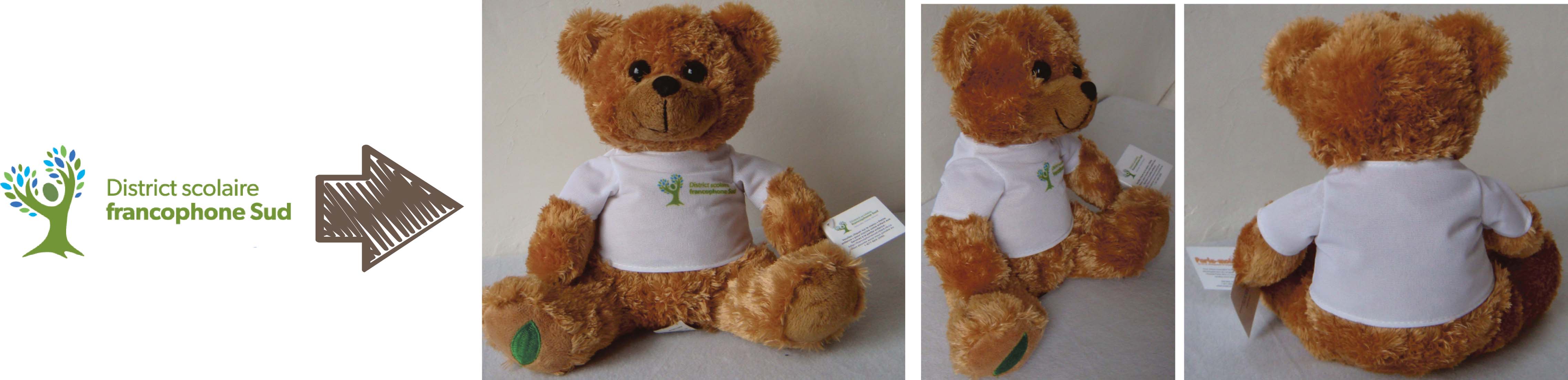 District Scolaire Francophone Sud custom teddy bear