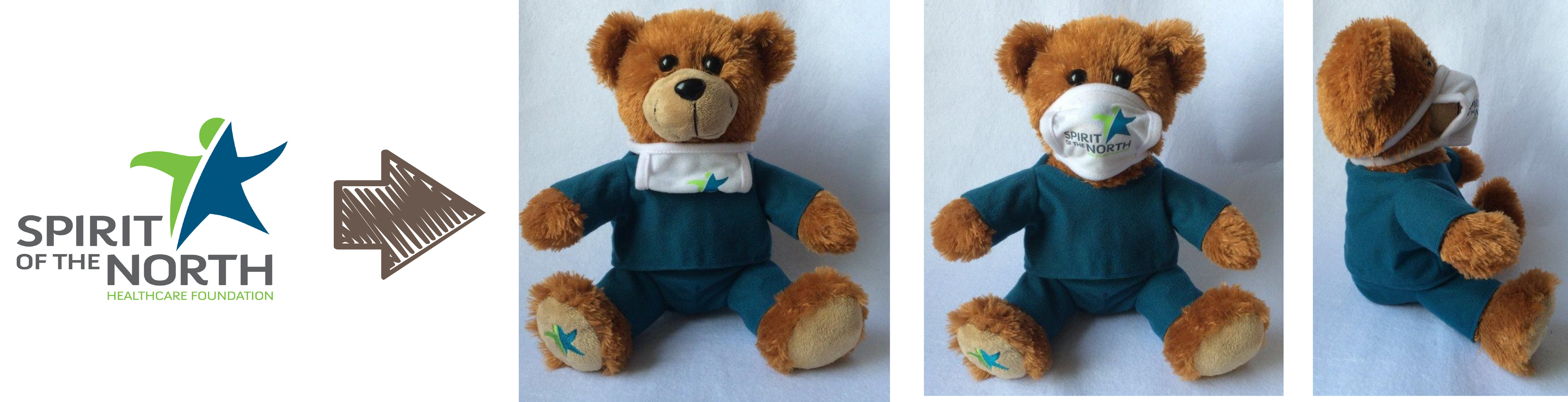 Spirit of the North Healthcare Foundation custom teddy bear