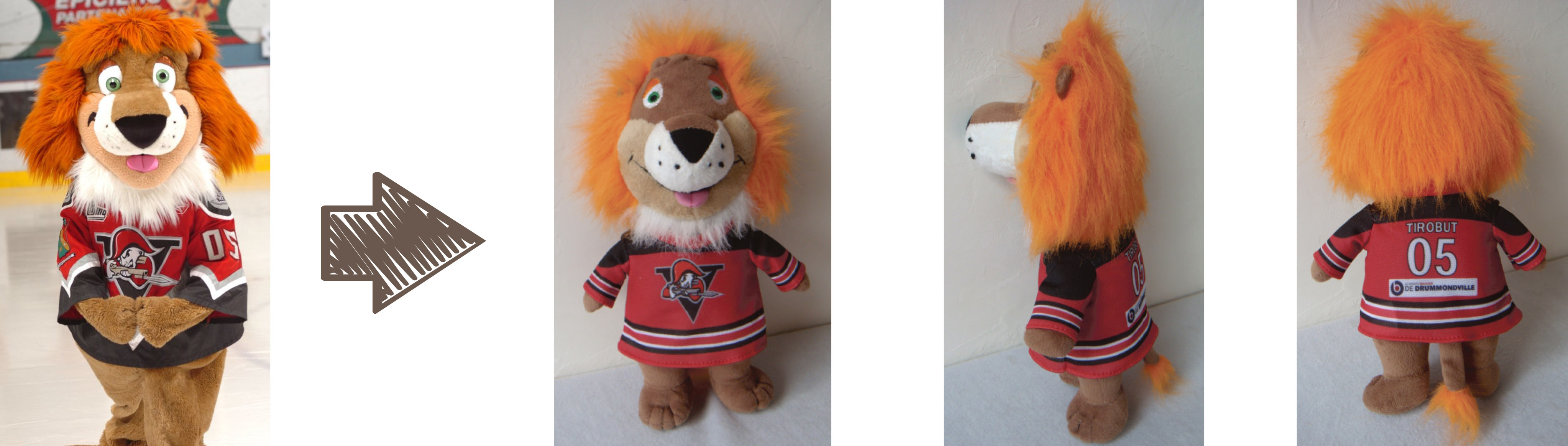 Drummondville Voltigeurs mascot stuffed animal