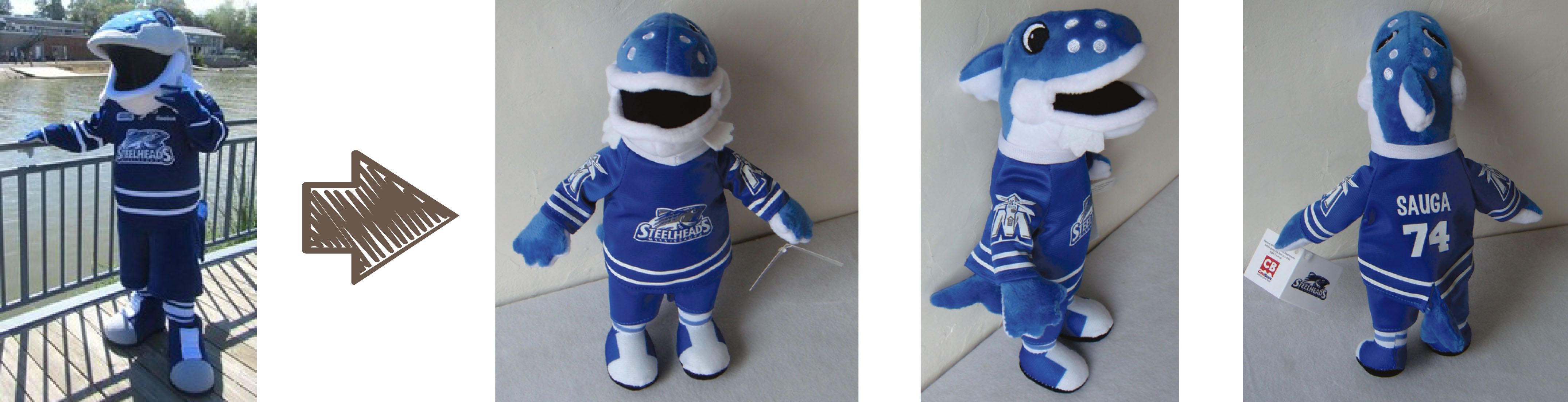 Mississauga Steelheads mascot stuffed animal