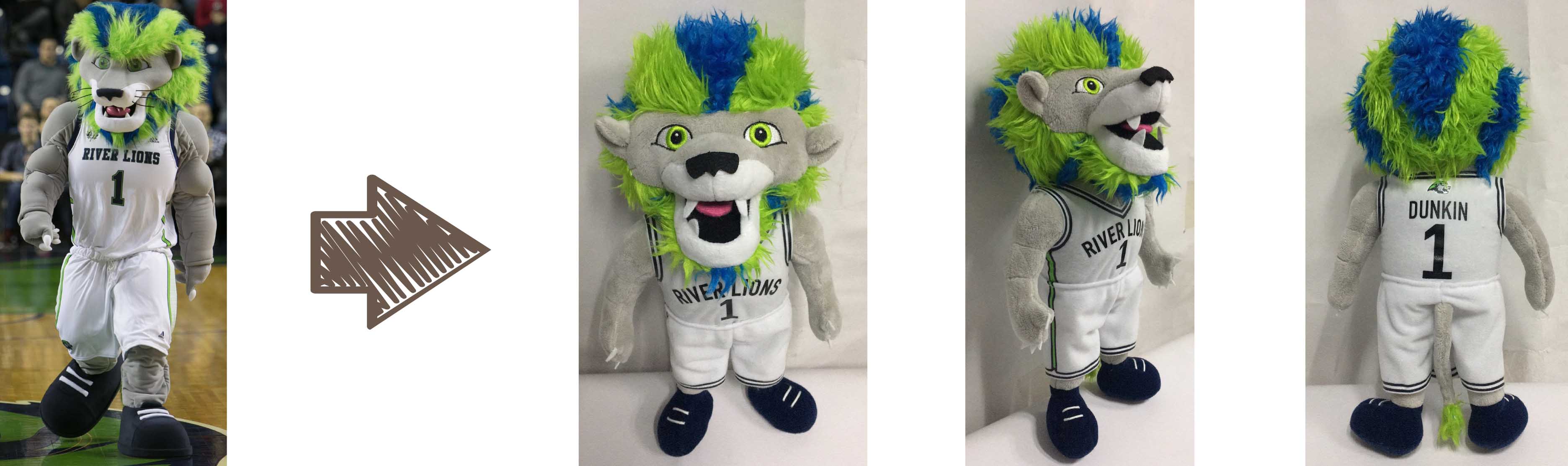 Niagara River Lions mascot stuffed animal