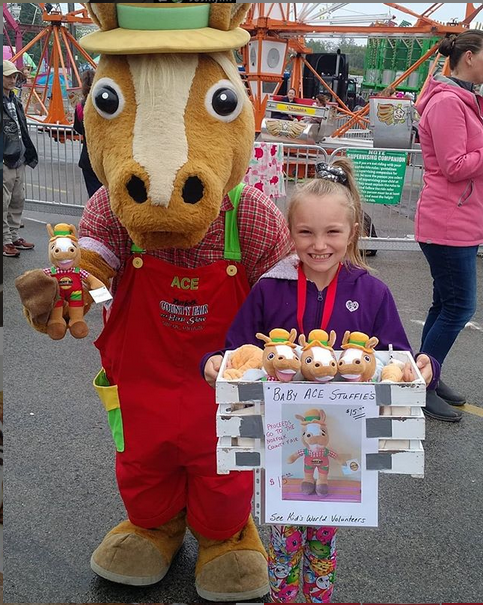 Norfolk County Fair custom mascot stuffed animal