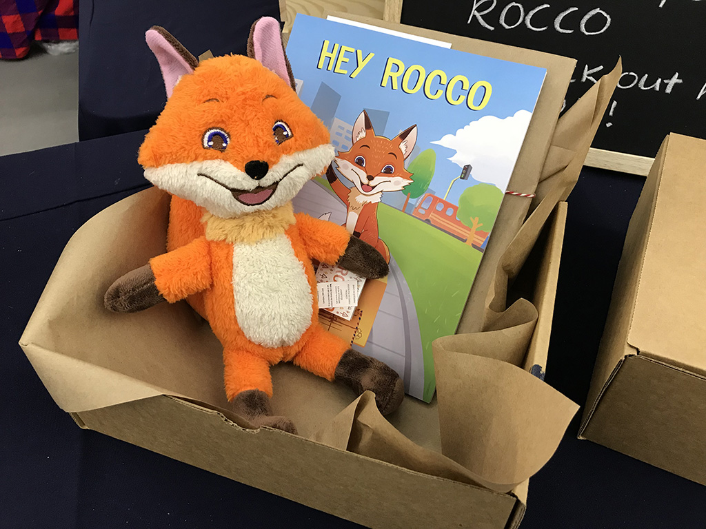 Hey Rocco plush keychain