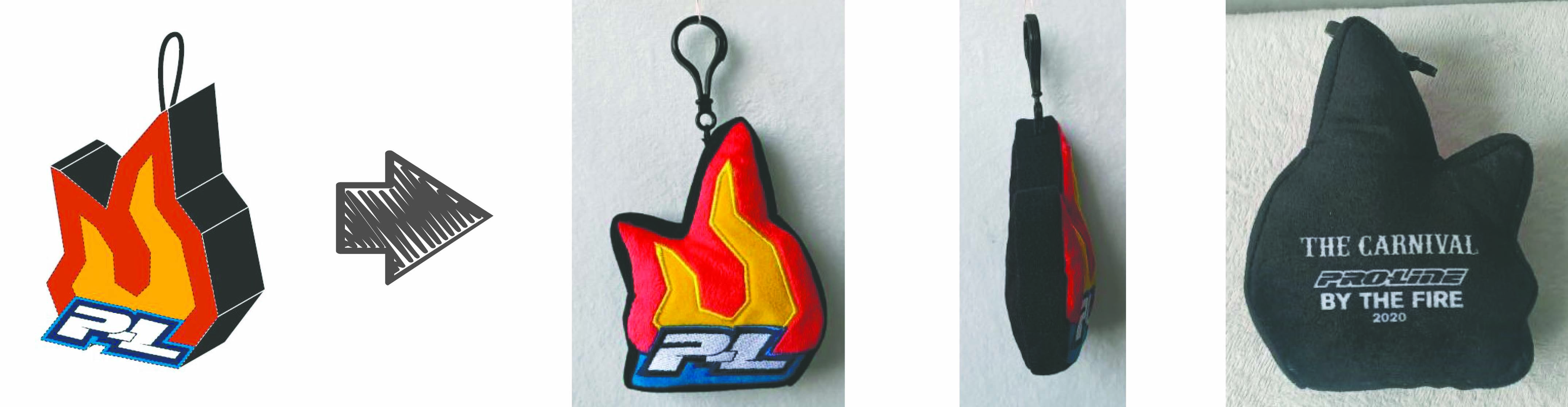 Pro Line Racing stuffed animal keychain